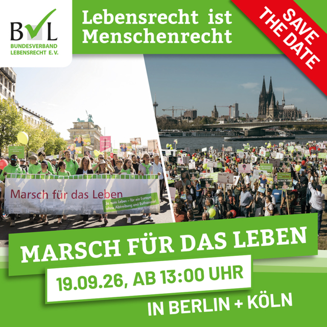 Morgen findet in Berlin und in Köln der Marsch für das Leben statt.

Wir unterstützen diese friedliche, lebenszugewandte Großveranstaltung für die universale Menschenwürde und das Lebensrecht jedes Menschen - von seiner Zeugung bis zum natürlichen Tod. 

Was mir besonders gefällt: Das ist eine Demo für - nicht gegen. 

#marschfuerdasleben #neufelverlag